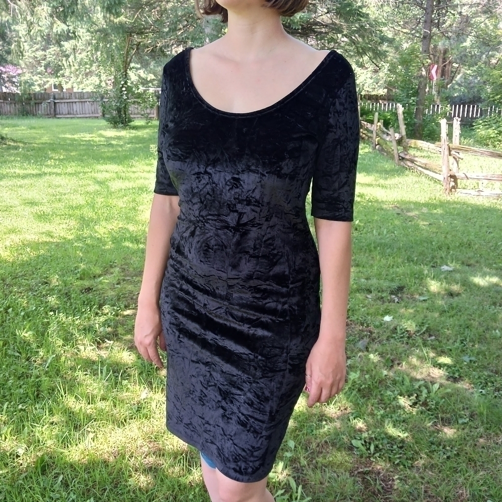 Y2K velvet bodycon  dress.